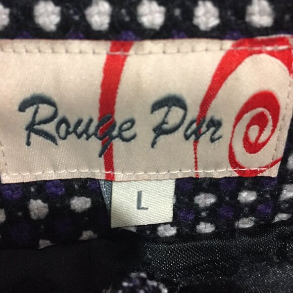 VINTAGE ROUGE PAR POLKA DOT PRINT JACKETS SIZE L - Picture 9 of 9